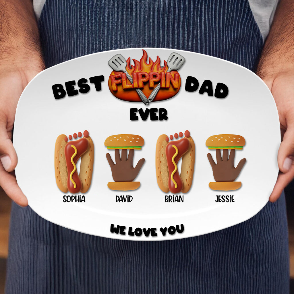 Meilleur papa du monde - Plaque personnalisée pour père