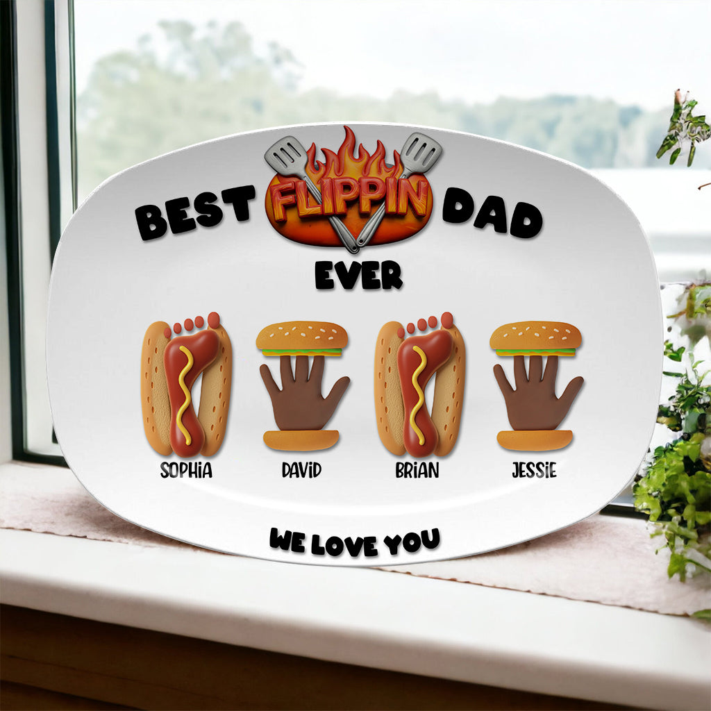 Meilleur papa du monde - Plaque personnalisée pour père