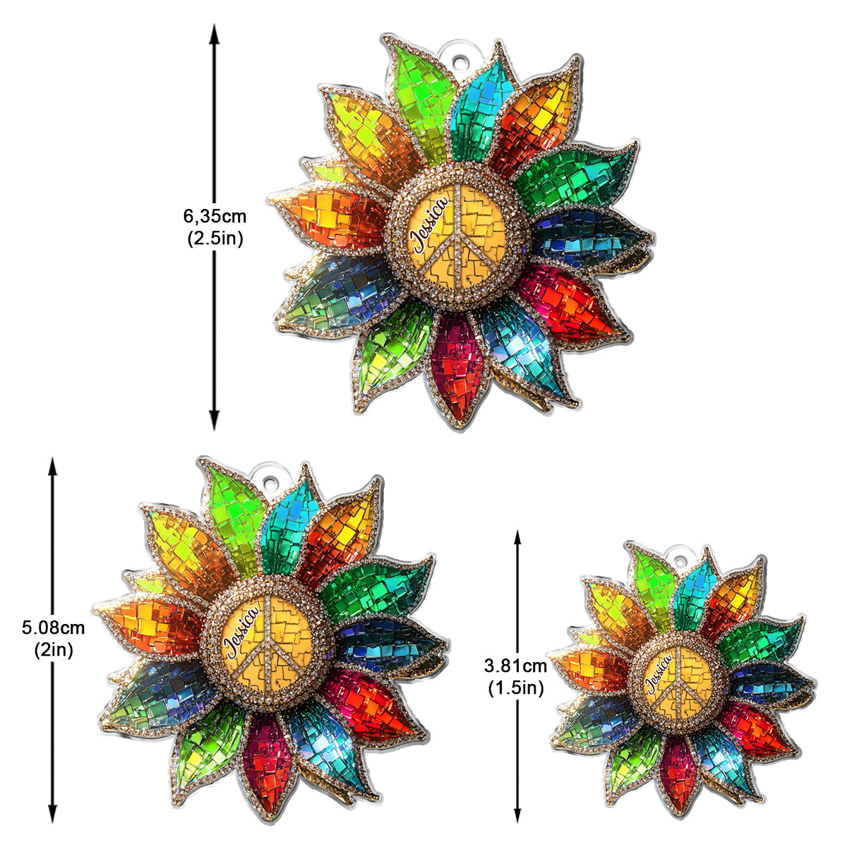 Hippie Soul - Boucles d'oreilles hippies personnalisées