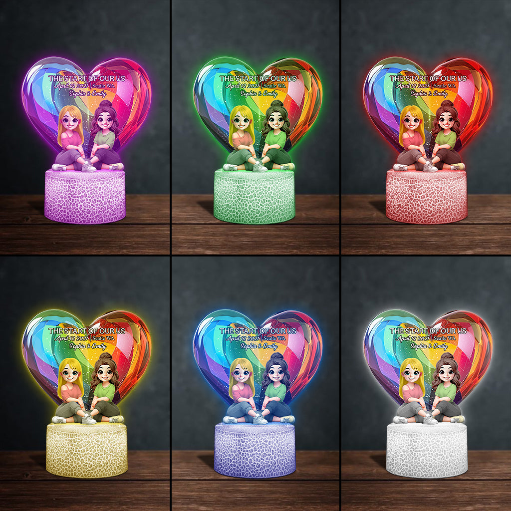 L'amour est l'amour - Plaque lumineuse personnalisée en forme de symbole de soutien LGBT