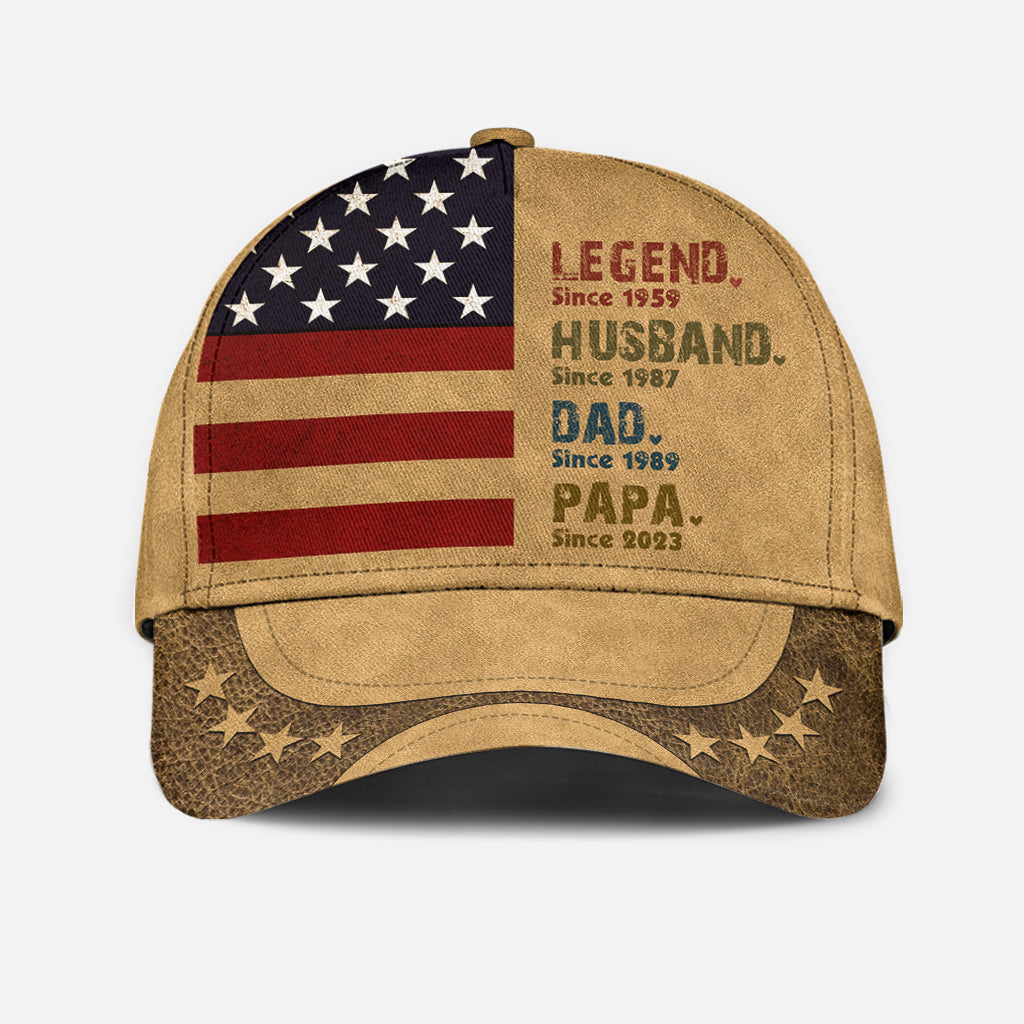 Legend Dad Father - Personalized Father Classic Cap