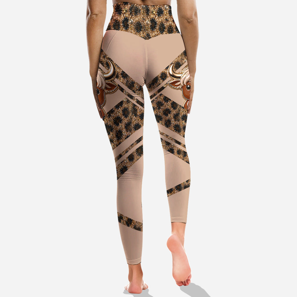 Cute Highlandcow - Personalized Highland Cow Hoodie and Leggings