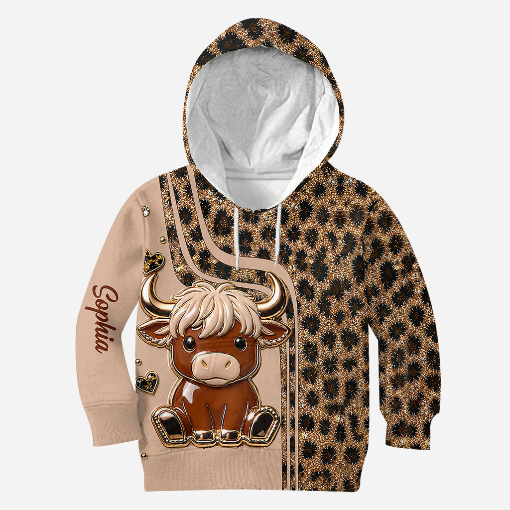 Cute Highlandcow - Personalized Highland Cow Hoodie and Leggings