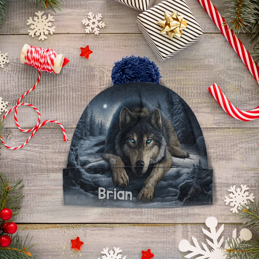 Loup Fort - Bonnet Loup Personnalisé