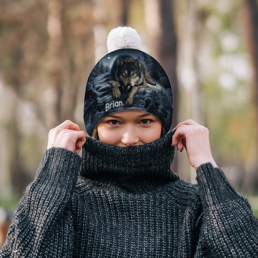 Loup Fort - Bonnet Loup Personnalisé