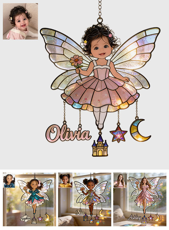 Attrape-Rêves Personnalisé à Partir de Photo - Suncatcher Enfant Suspendu avec Charms