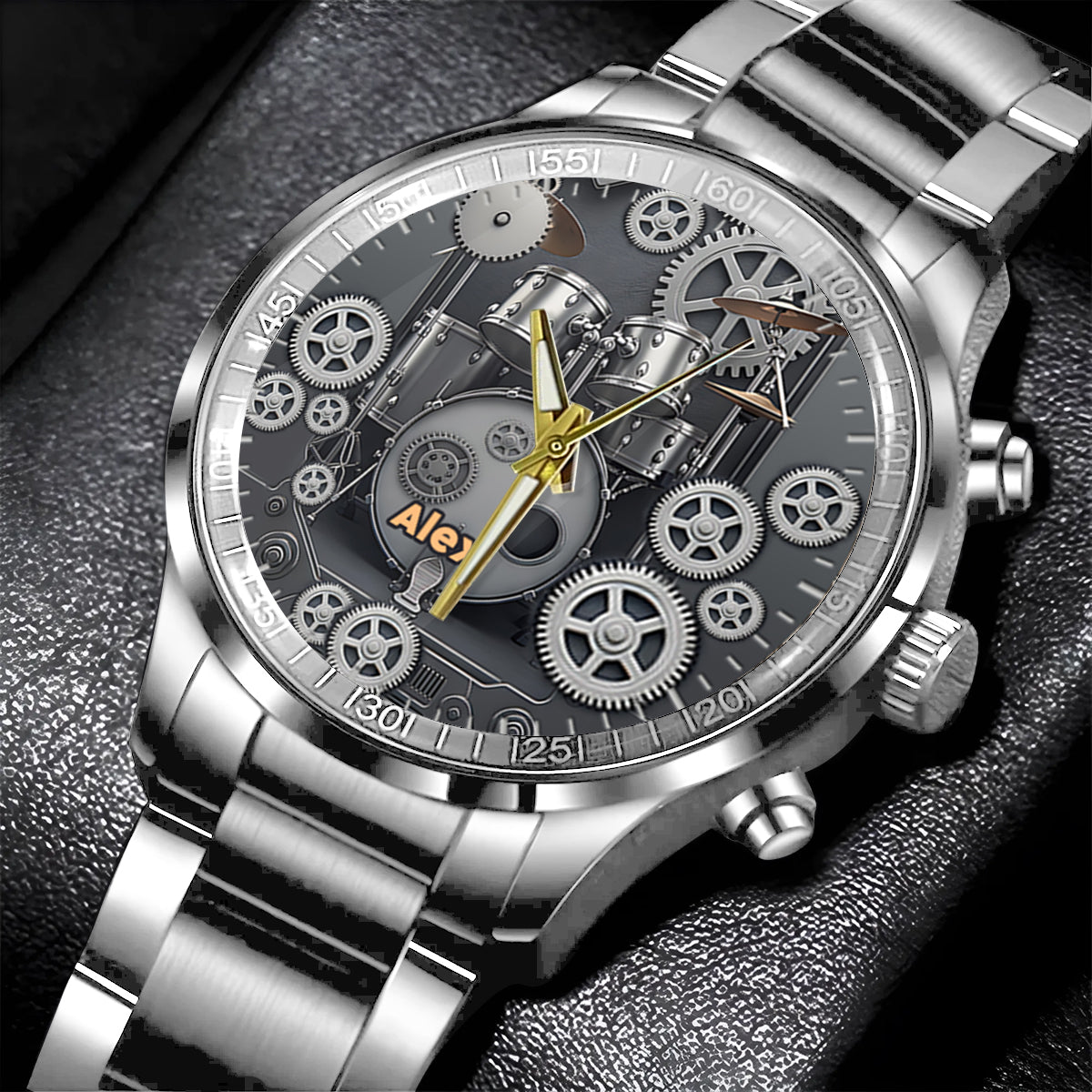 Vie de batteur - Montre-bracelet personnalisée pour batteur