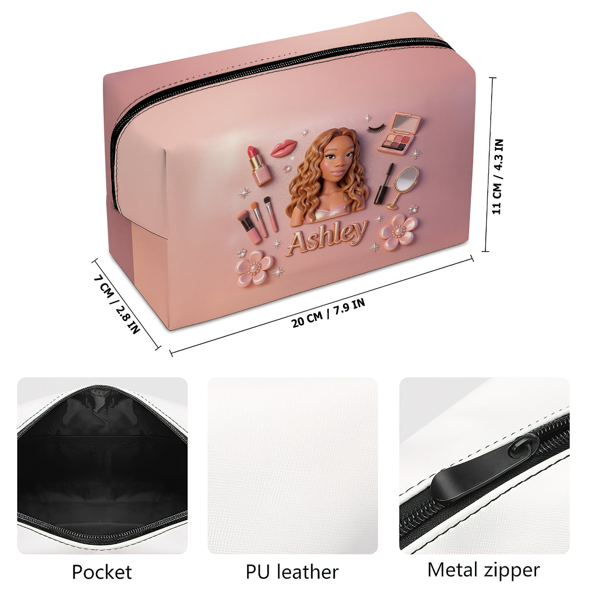 J'adore le maquillage - Trousse de maquillage personnalisée