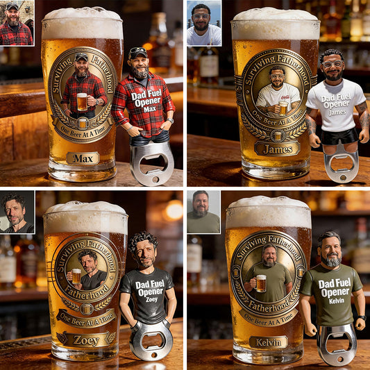 Dad Fuel - Personalized Father Beer Pint