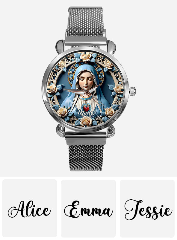 Croire - Montre-bracelet chrétienne personnalisée pour femmes