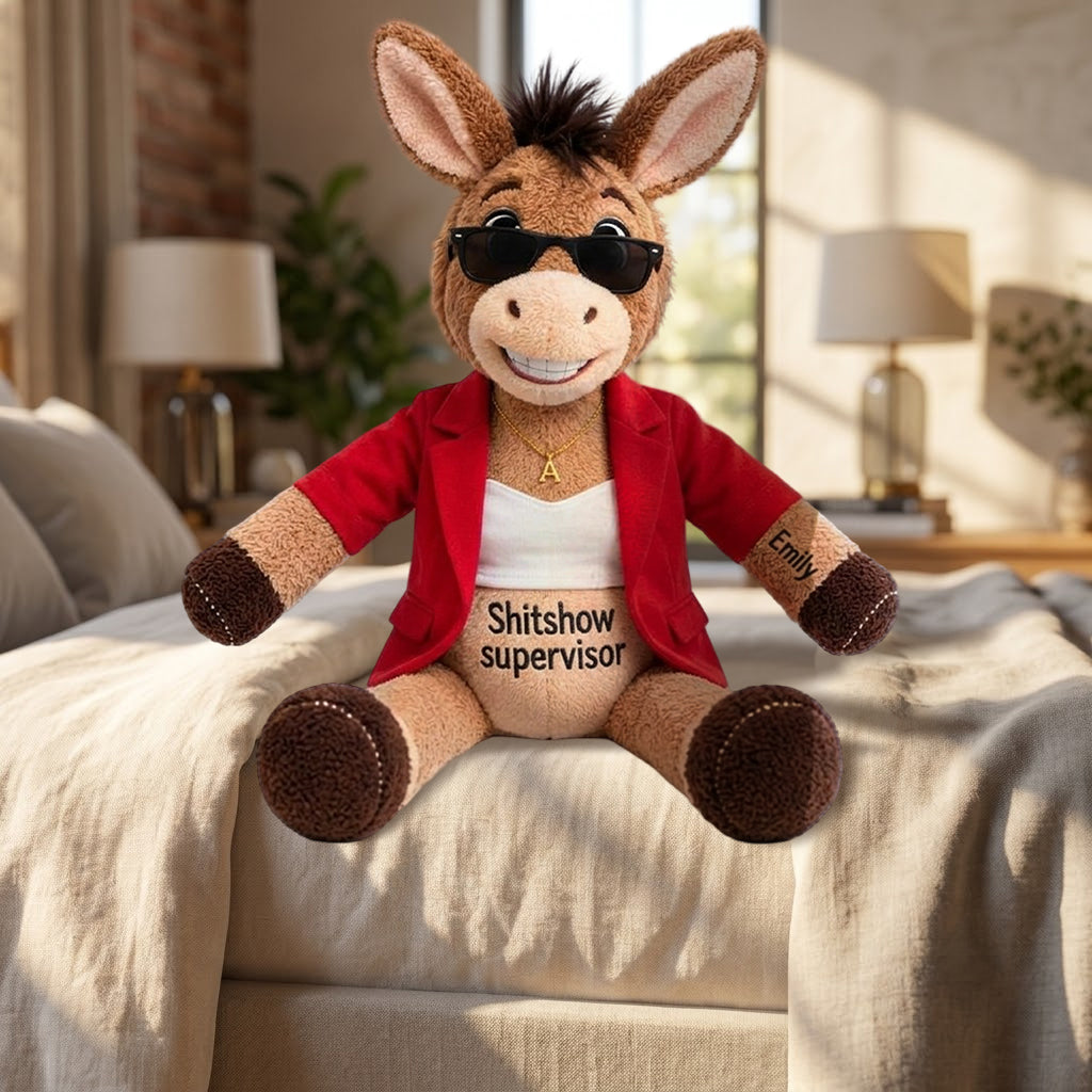 Funny Gift For Co-worker - Personalized Colleague Posable Plush Doll