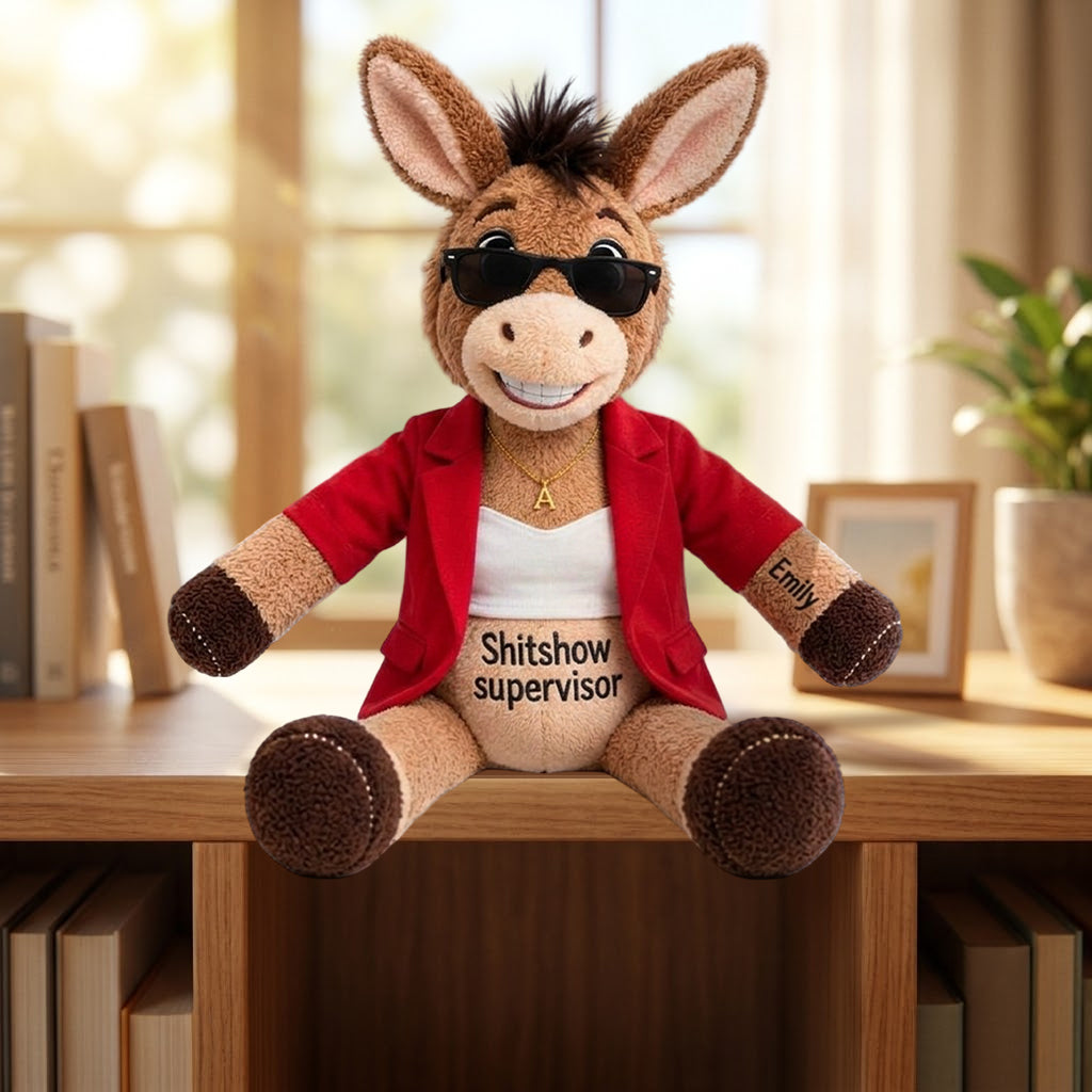 Funny Gift For Co-worker - Personalized Colleague Posable Plush Doll
