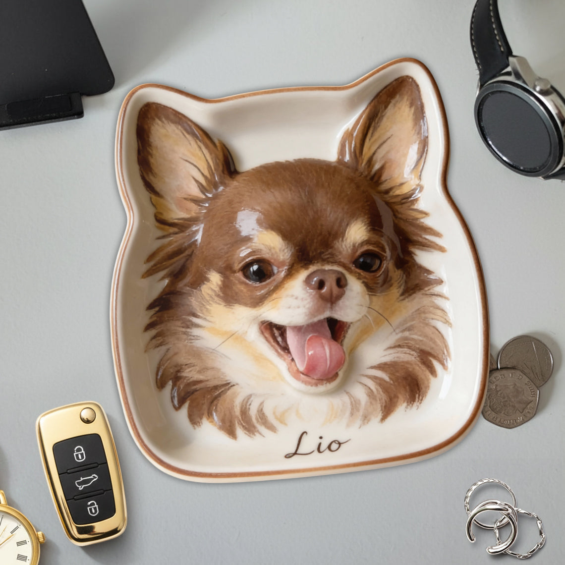 Custom Any Pet Photo - Personalized Dog Catch-All Tray