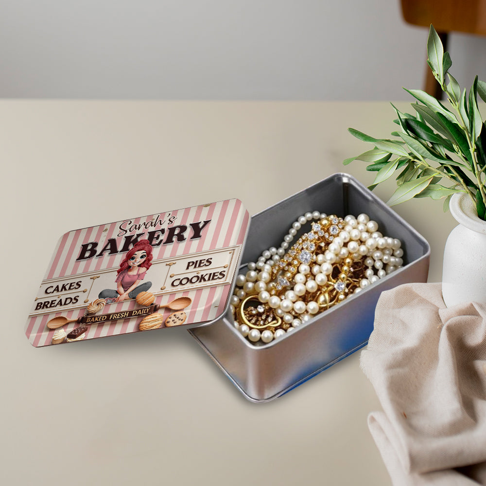 Just A Girl Who Loves Baking - Personalized Baking Biscuit Tin