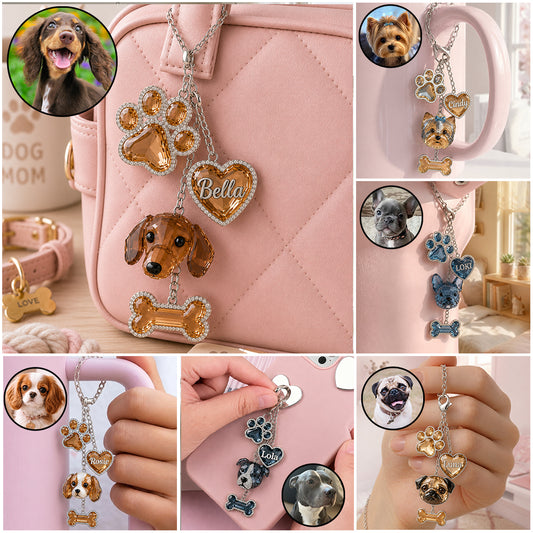 Porte-clés personnalisés pour animaux - Charms suspendus personnalisés