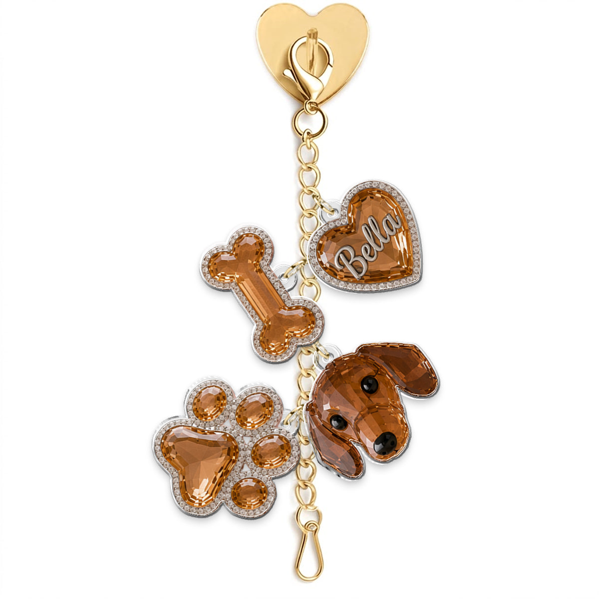 Porte-clés personnalisés pour animaux - Charms suspendus personnalisés