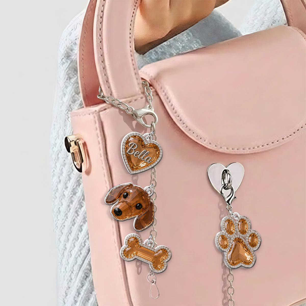 Porte-clés personnalisés pour animaux - Charms suspendus personnalisés