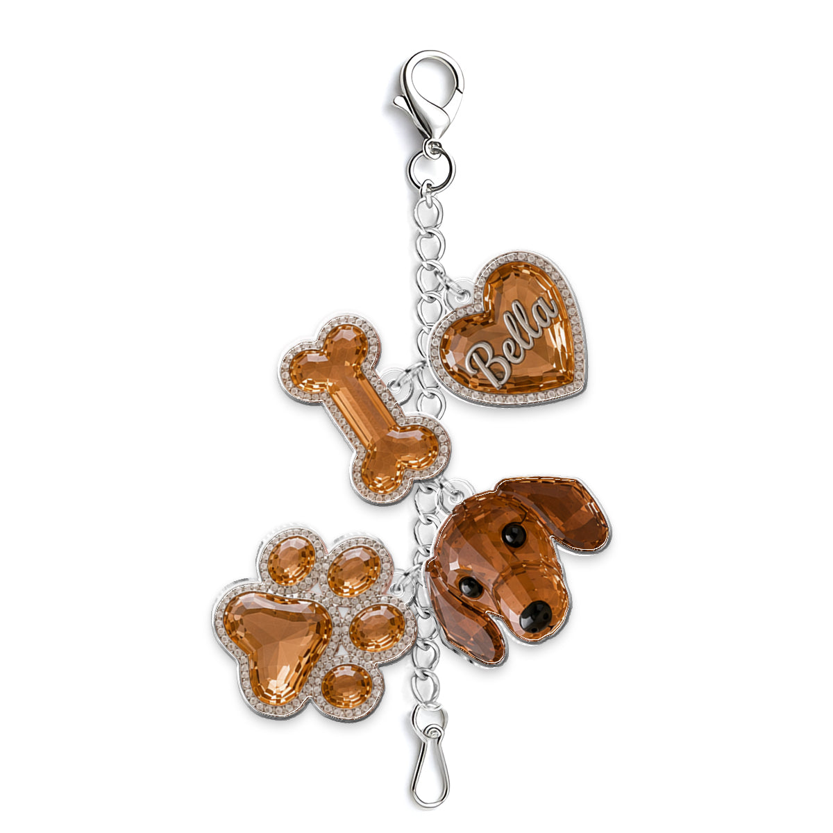 Porte-clés personnalisés pour animaux - Charms suspendus personnalisés