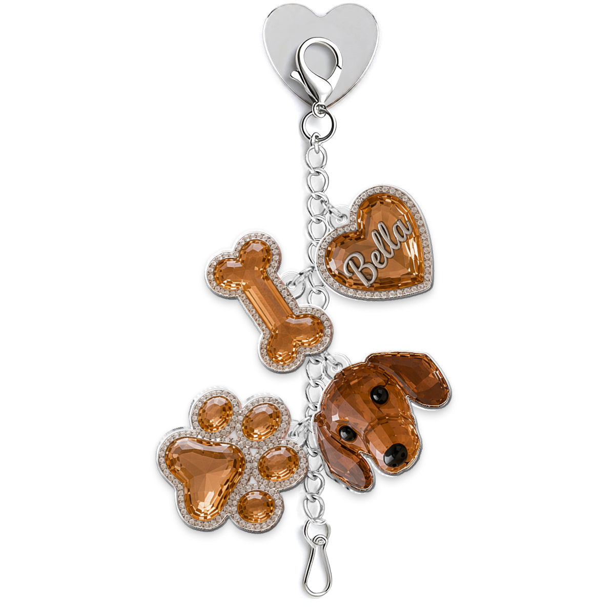 Porte-clés personnalisés pour animaux - Charms suspendus personnalisés
