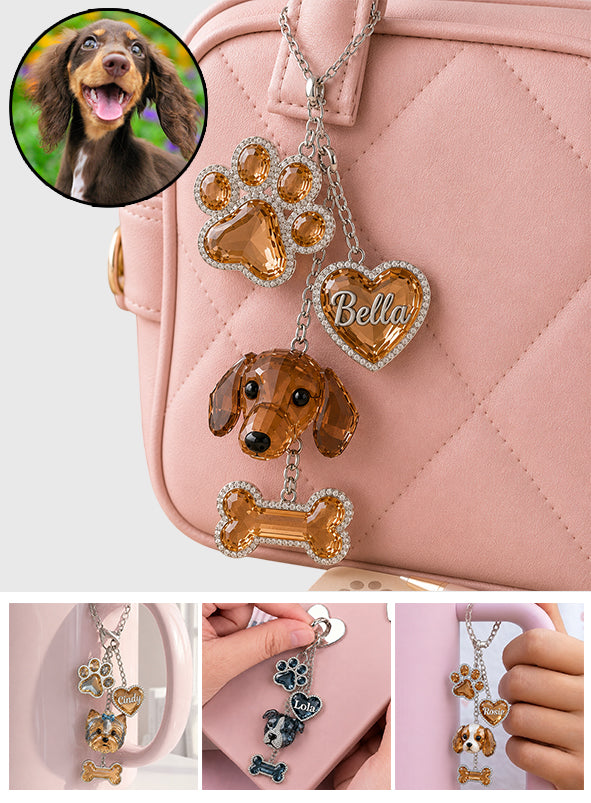 Porte-clés personnalisés pour animaux - Charms suspendus personnalisés