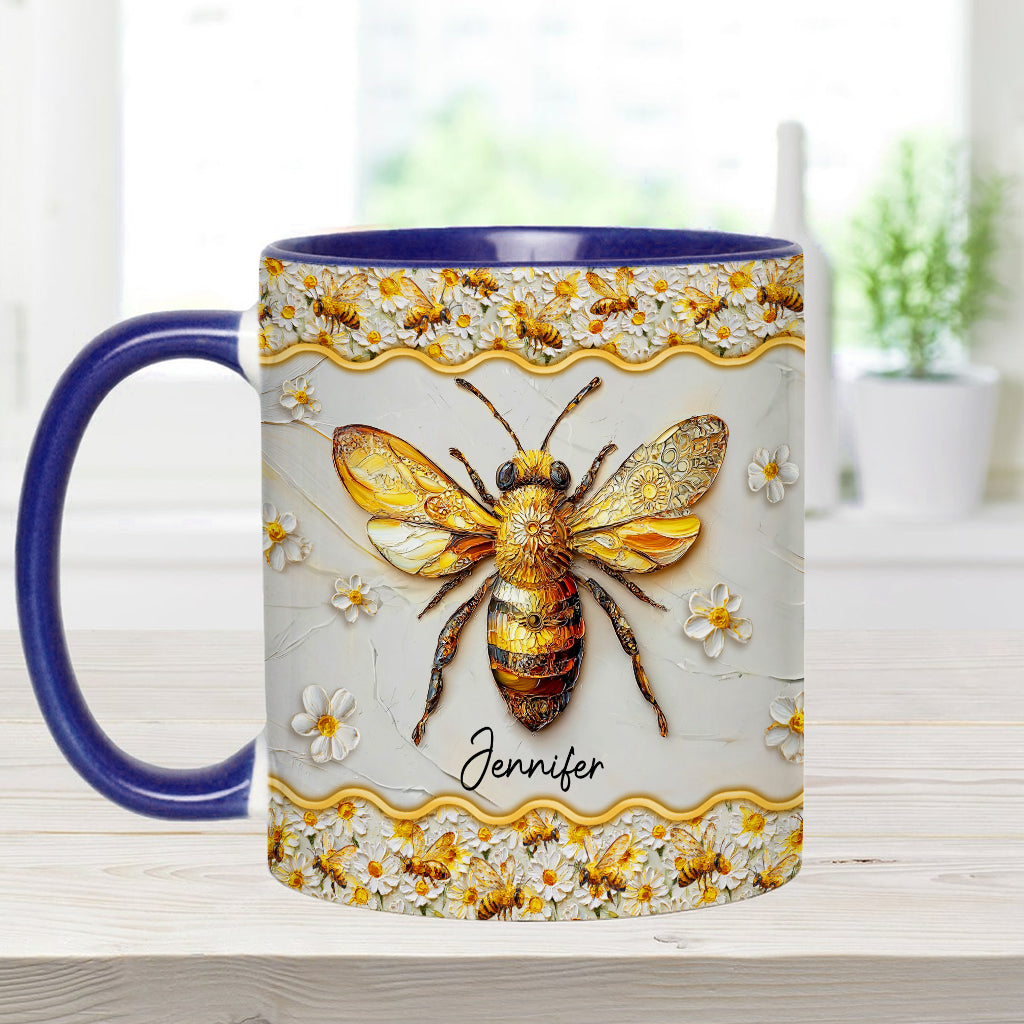 Beautiful Bees - Personalized Bee Accent Mug