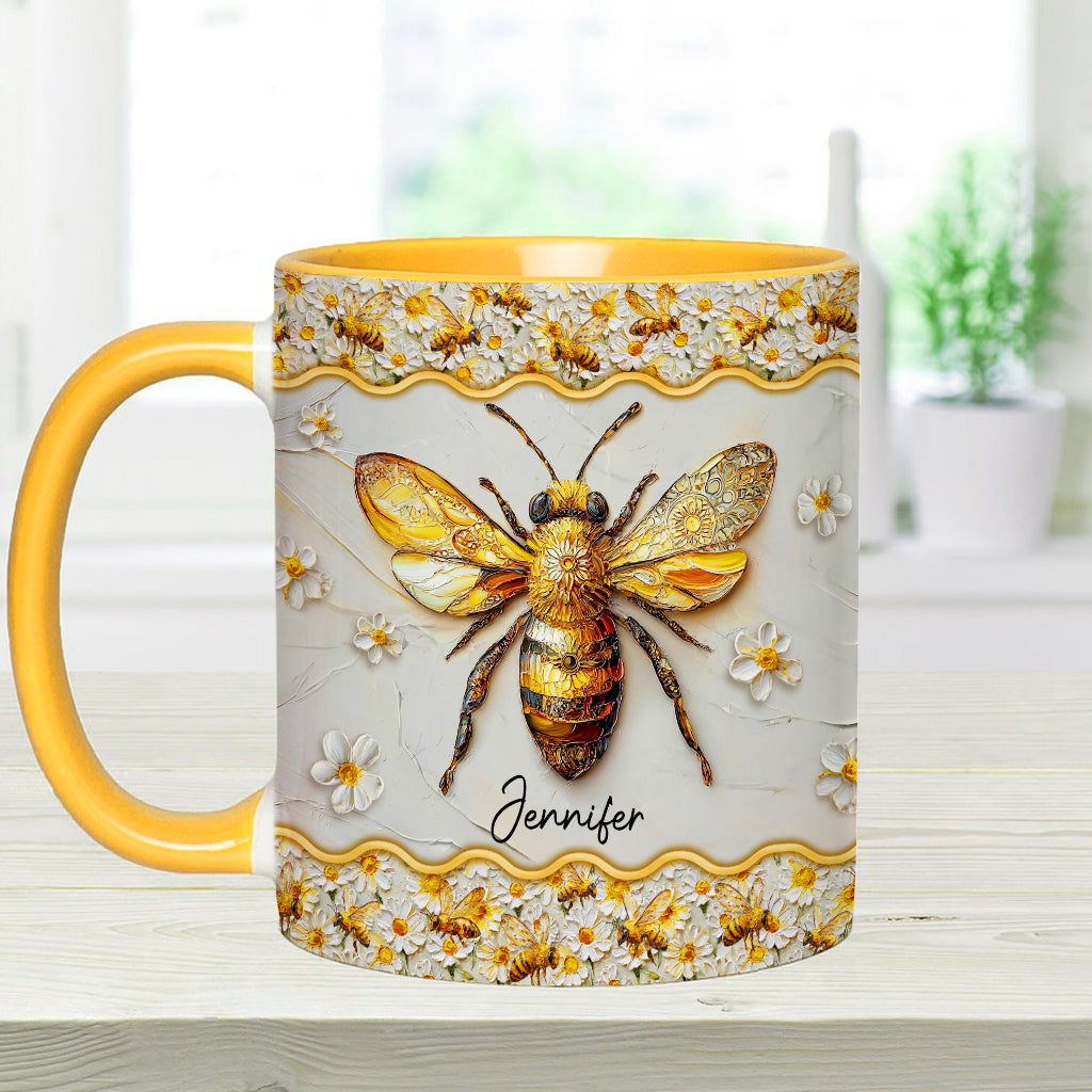 Beautiful Bees - Personalized Bee Accent Mug