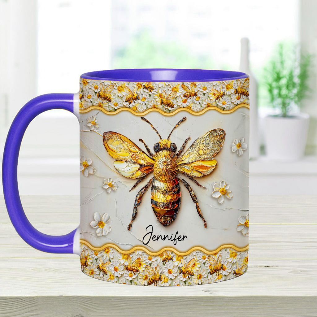 Beautiful Bees - Personalized Bee Accent Mug