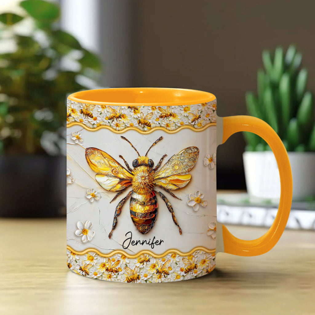 Beautiful Bees - Personalized Bee Accent Mug