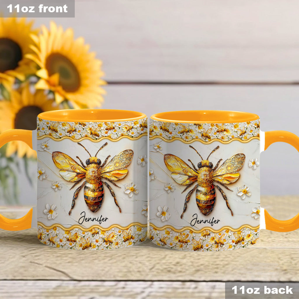 Beautiful Bees - Personalized Bee Accent Mug