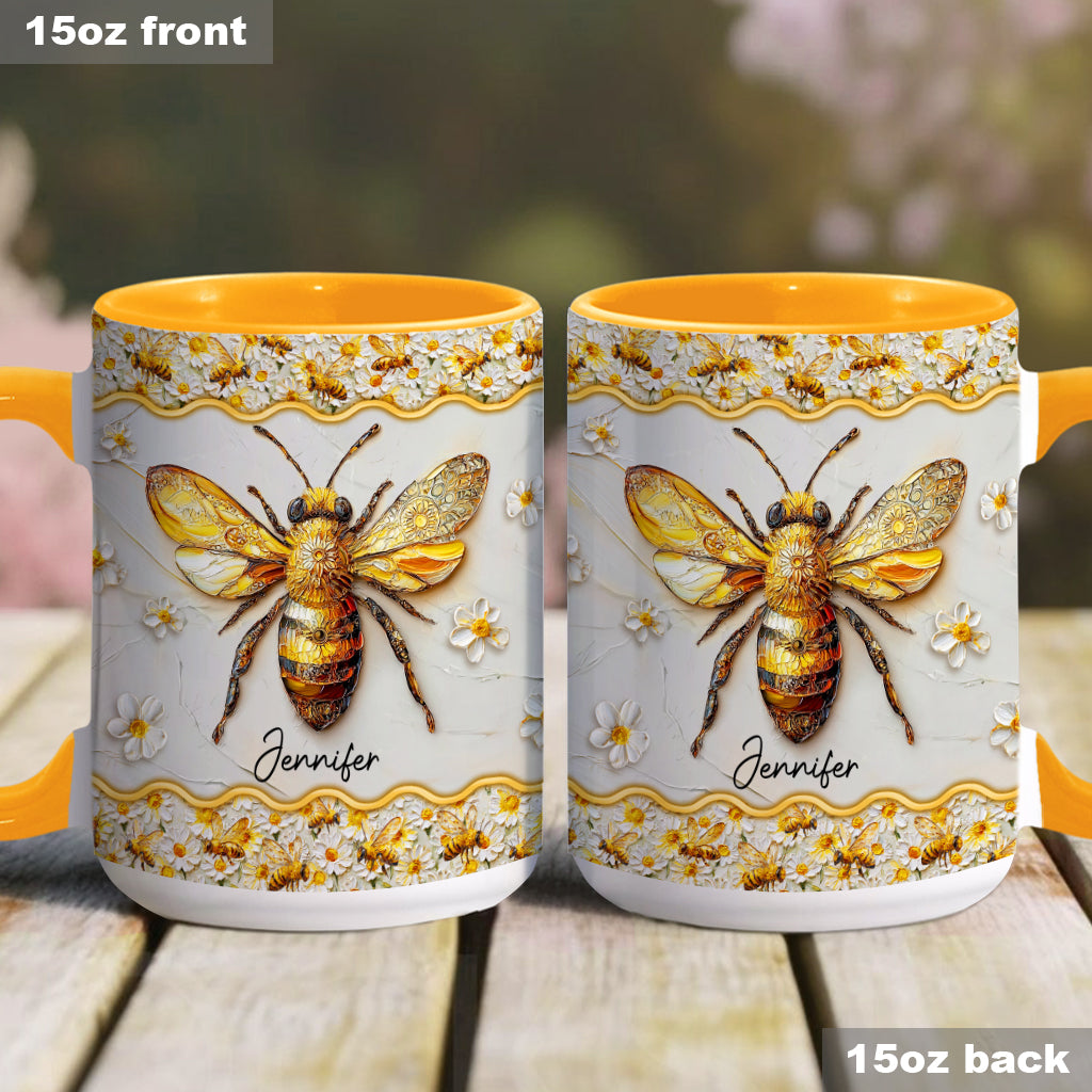 Beautiful Bees - Personalized Bee Accent Mug