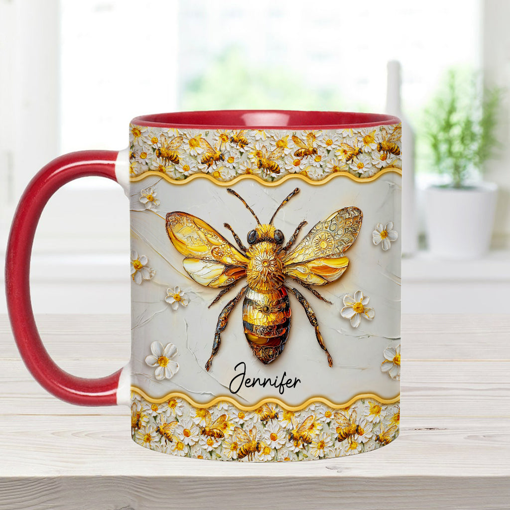 Beautiful Bees - Personalized Bee Accent Mug
