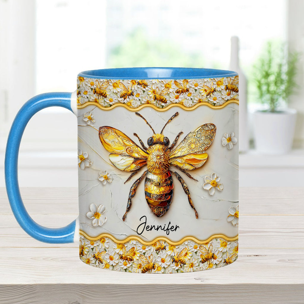 Beautiful Bees - Personalized Bee Accent Mug