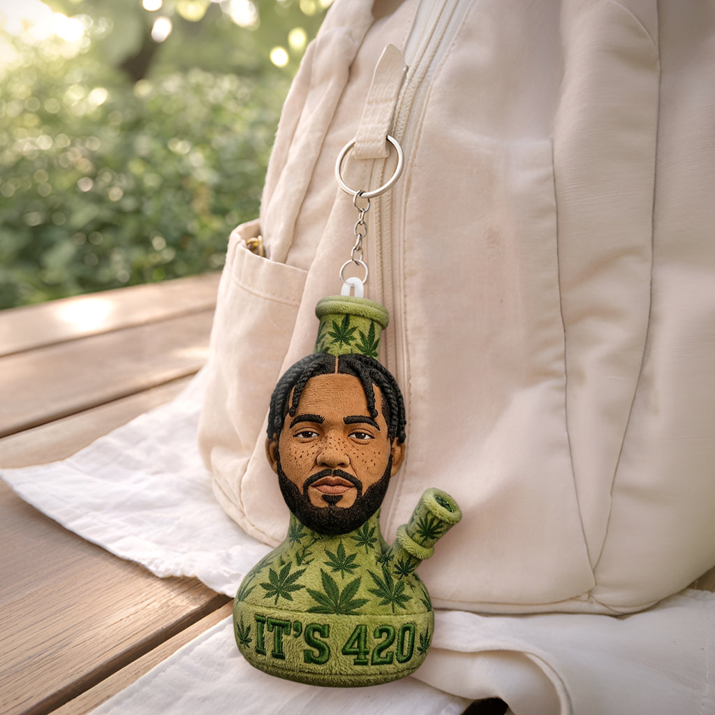 Cadeau Drôle 420 - Porte-clés en Peluche Personnalisé