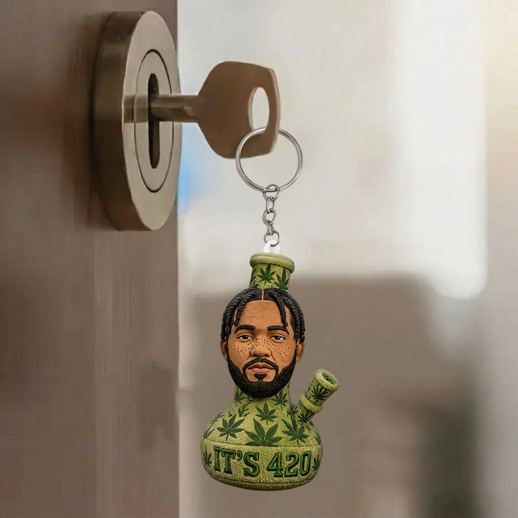 Cadeau Drôle 420 - Porte-clés en Peluche Personnalisé
