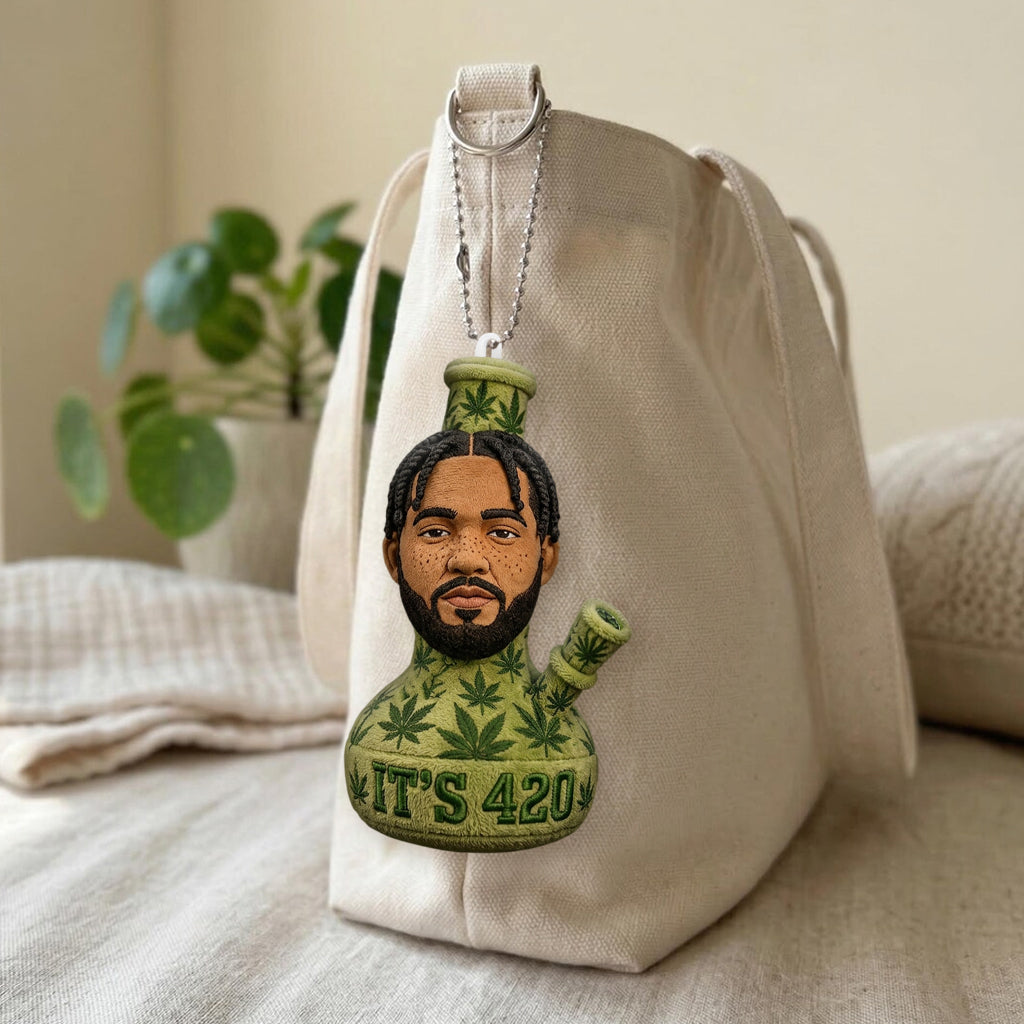 Cadeau Drôle 420 - Porte-clés en Peluche Personnalisé