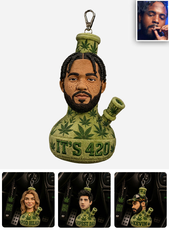 Cadeau Drôle 420 - Porte-clés en Peluche Personnalisé