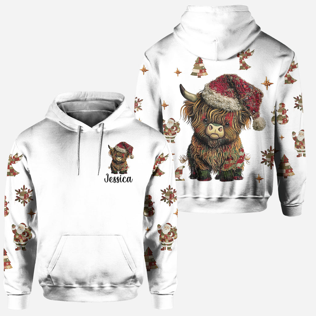 Cute Hightland Cow - Personalized Highland Cow Hoodie and Leggings