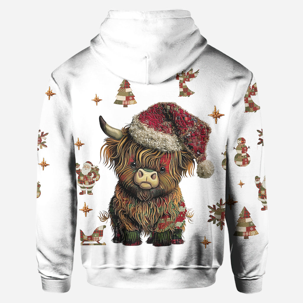 Cute Hightland Cow - Personalized Highland Cow Hoodie and Leggings