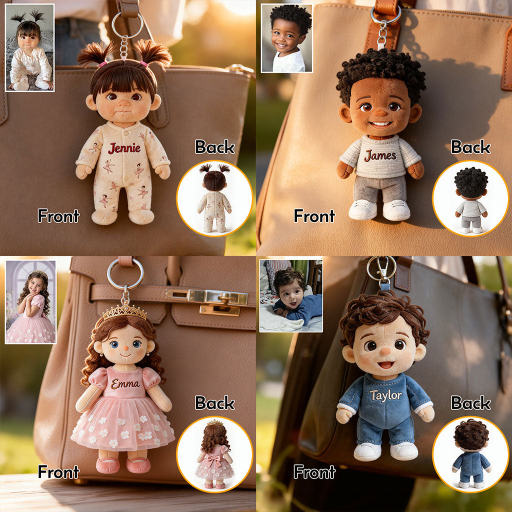 Mini Moi - Porte-clés en peluche personnalisé pour enfants