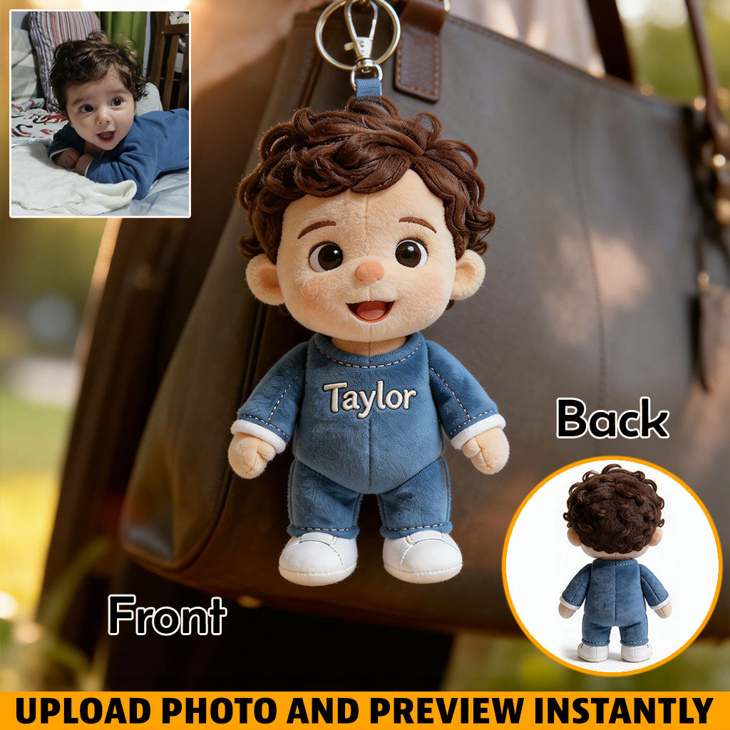 Mini Moi - Porte-clés en peluche personnalisé pour enfants
