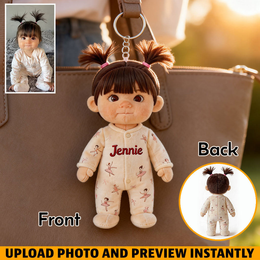 Mini Moi - Porte-clés en peluche personnalisé pour enfants