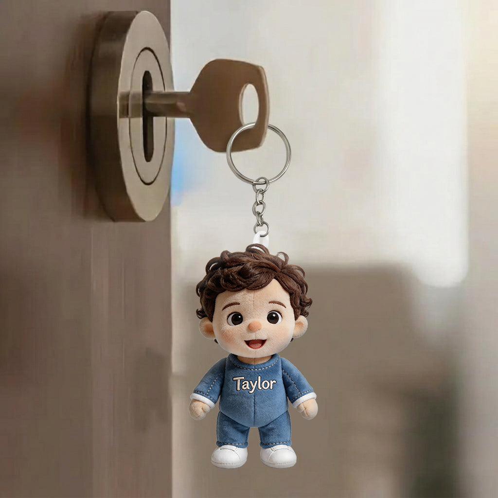 Mini Moi - Porte-clés en peluche personnalisé pour enfants