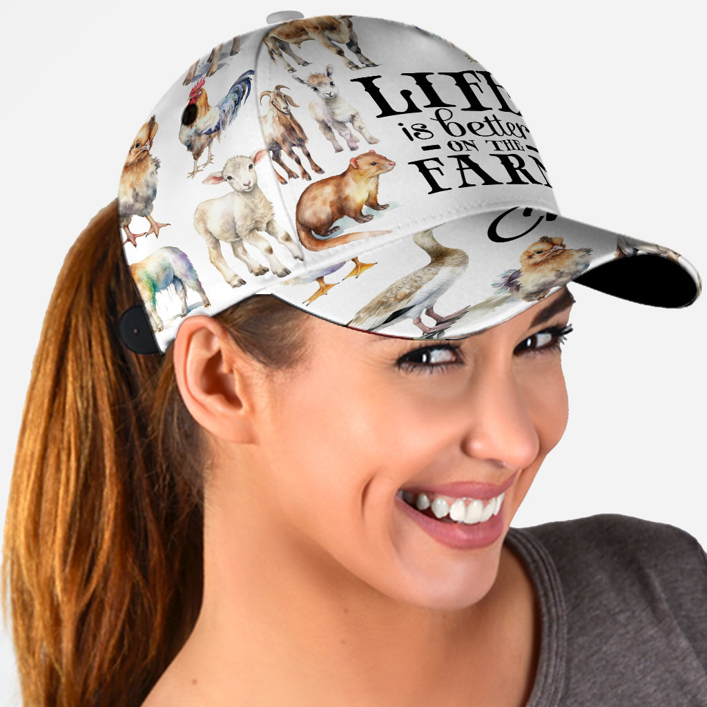 Life Is Better On The Farm - Personalized Farmer Classic Cap