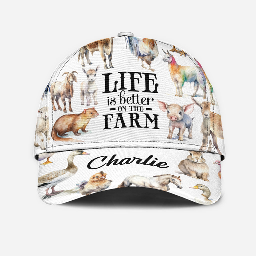 Life Is Better On The Farm - Personalized Farmer Classic Cap