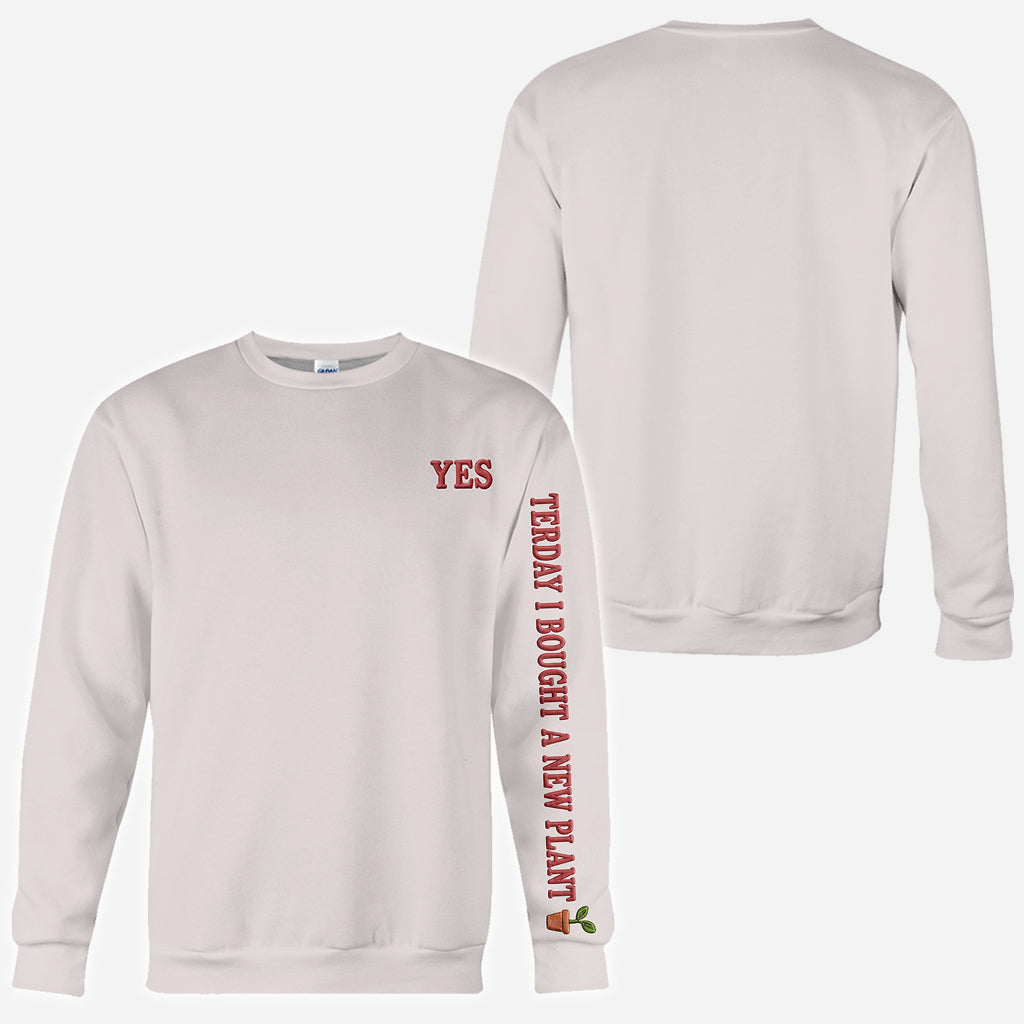 Hier, j'ai acheté une nouvelle plante - Chemise de jardinage personnalisée