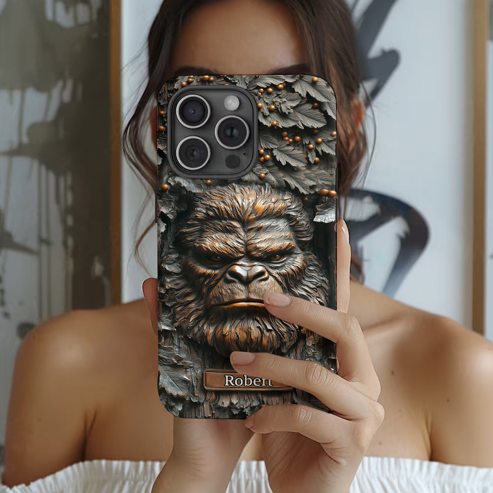 Sasquatch - Personalized Camping Full Print Phone Case