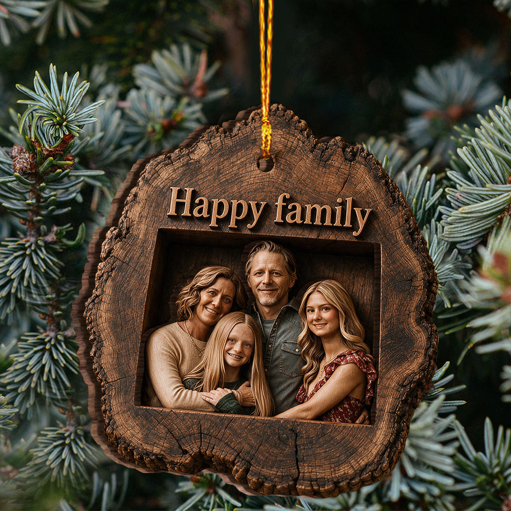Décor de Noël - Ornement en Bois Personnalisé pour Couple à 2 Couches