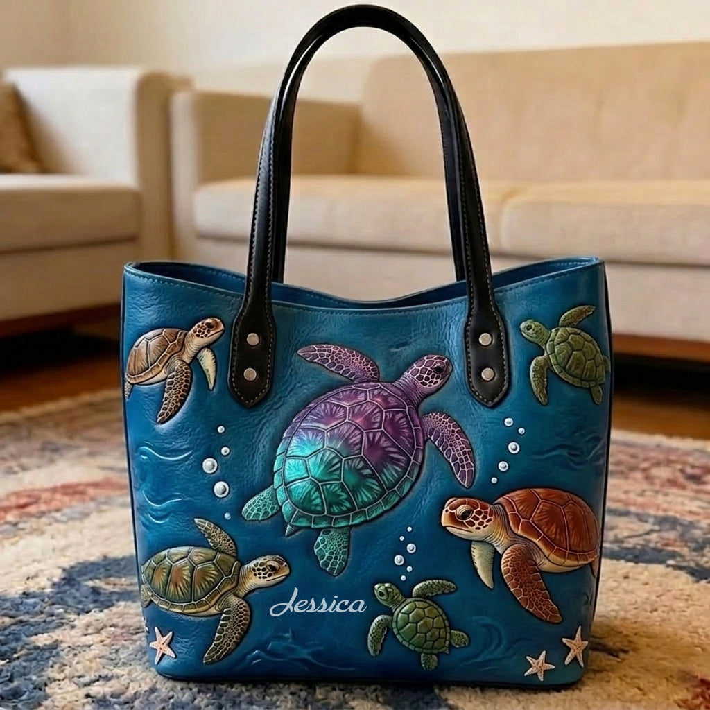 Tortues d'Amour - Sac Tote Personnalisé