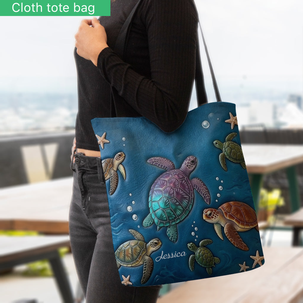 Tortues d'Amour - Sac Tote Personnalisé