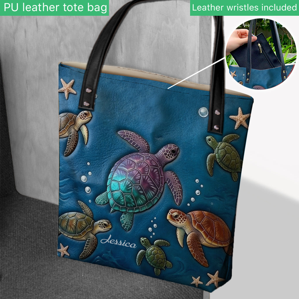 Tortues d'Amour - Sac Tote Personnalisé
